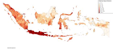 indonesia population density 2023